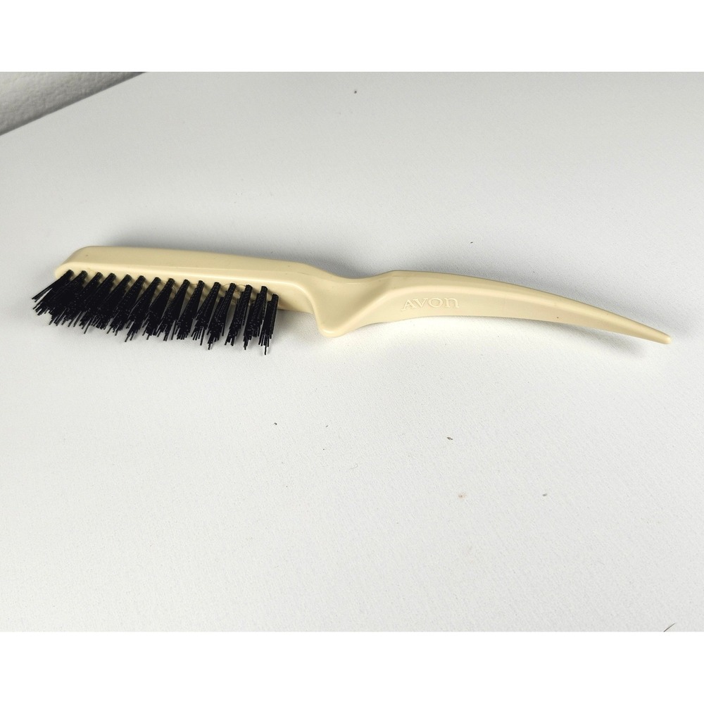 Vintage Avon Hair Brush Cream Rat Tail Teasing Styling Brush